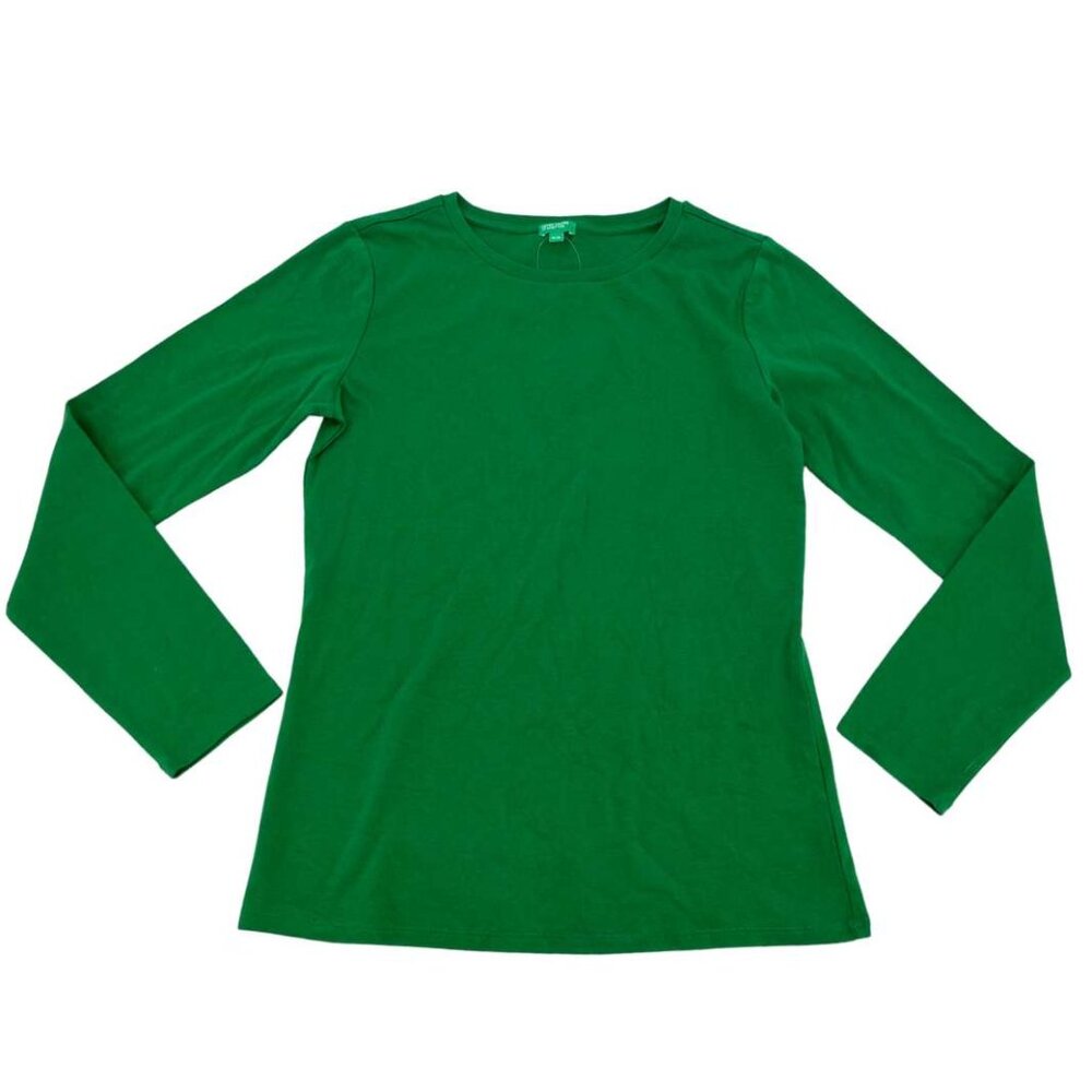 United Colors Of Benetton Women's Green Long Sleeve Shirt / Size Medium